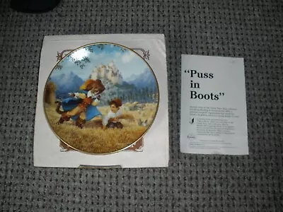 Buy Puss N Boots Knowles China Plate Limited Edition Boxed New 1992 • 6.99£