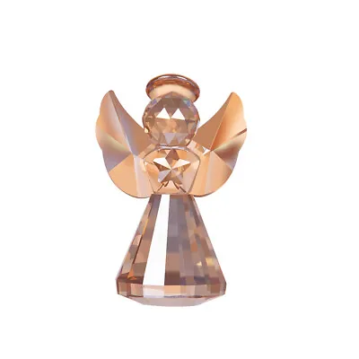 Buy Champagne Crystal Angel Figurine Collectible Glass Angel Ornament Decor For Gift • 10.79£