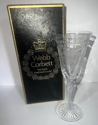 Buy Boxed WEBB CORBETT Crystal 1979 Champagne Toasting Goblet Air Twist Stem • 30£