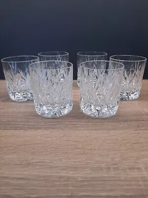 Buy Six Cut Glass Whisky Glasses/Tumblers • 14£
