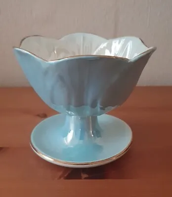 Buy Maling Pottery Blue Lustreware Harlequin Sundae Dish Bowl  • 10£