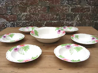 Buy Hancock's Ivory Ware Hand Painted Dessert Trifle Bowls • 30£