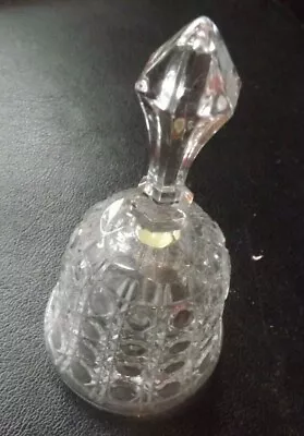 Buy Hobnail Crystal Glass Bell Approx 6 Inches Tall • 2.99£