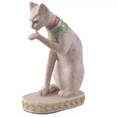 Buy Sandstone Ian Cat Statue Handicrafts Sculpture Fengshui • 14.38£