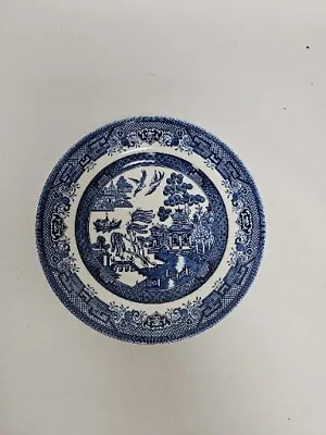 Buy Vintage Churchill Blue Willow Dessert/Salad Plate 8  Made In England • 12.30£