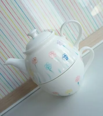 Buy A New Fine Bone China Teapot And Cup Set In Meadow. Only 1 Ever Made. • 27£