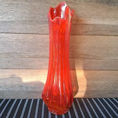 Buy Vase Smith Swung Broken Column LE Glass MCM Vintage Ruby Red Glassware 20  • 141.75£