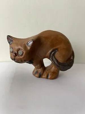Buy Vintage Tremar Pottery Rare Early Cat - Cornish Studio Pottery • 14£