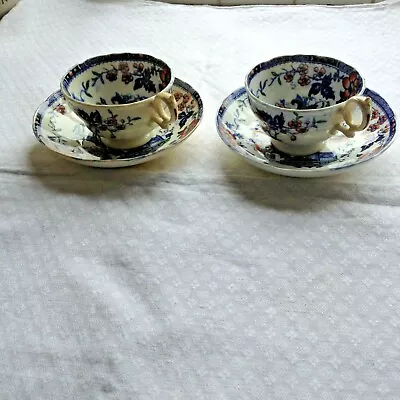 Buy Two Hand Painted Cups And Saucers • 5£