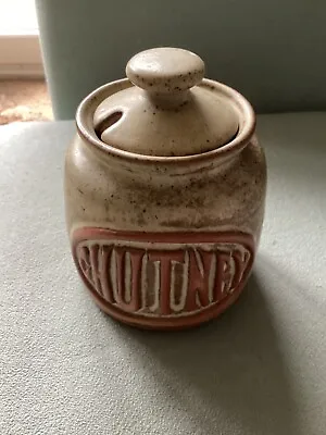 Buy Vintage Tremar Cornish Studio Pottery Stoneware Chutney Jar Lidded Pot Jar • 7£