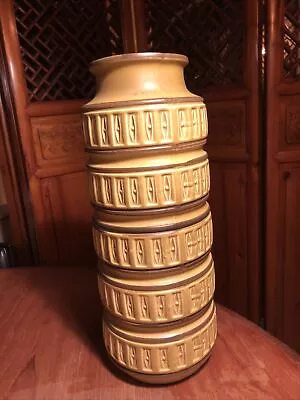 Buy Vintage W German Pottery By Scheurich Vase 268-40 Yellow • 42.99£