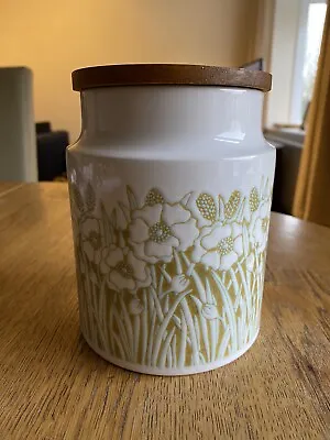 Buy Hornsea Fleur Small Storage Jar With Original Wooden Lid - 6 Inches High • 8£