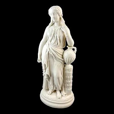 Buy Antique Victorian Parian Ware Figurine - Rebecca At The Well Biblical Neoclassic • 400£