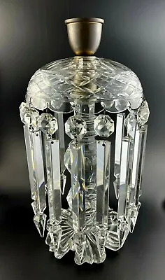 Buy Victorian Anglo English Irish Cut Crystal Glass 15  Candle Luster W/ 13 Prisms • 476.56£