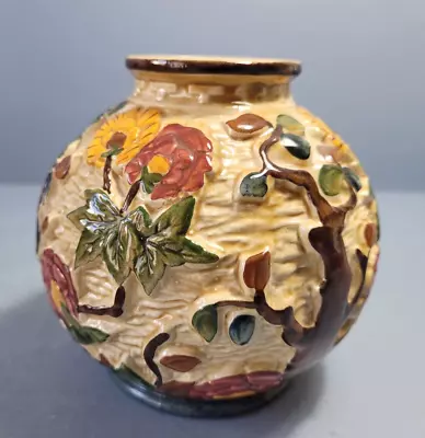 Buy H J Wood Indian Tree Hand Painted Ceramic Vase • 8£