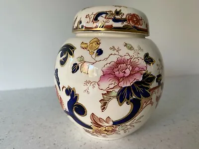 Buy Vintage Masons Ironstone Blue Mandalay Ginger Jar With Lid 14 Cms High Ex Cond • 19£