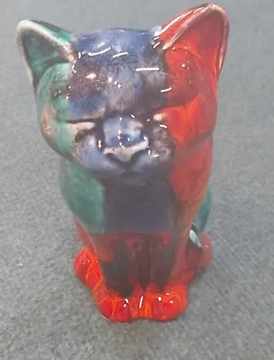 Buy New For 2023 Studio Poole Pottery Gemstones Design  Cheeky Cat 7 Inches Tall  • 64.99£