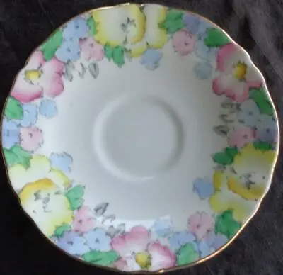 Buy Vintage Crown Staffordshire Saucer - F14910 - EXCELLENT CONDITION - BEAUTIFUL • 16.53£