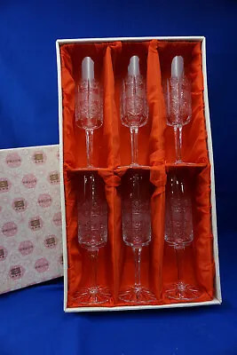 Buy Bohemian Queen Lace (6) Champagne Flutes, 8 7/8   (Box #7) • 133.19£