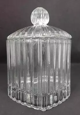 Buy Vintage Cut Glass Lidded Jar Heart Shaped • 22£