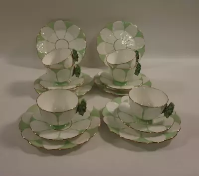 Buy Aynsley Tea Set With Butterfly Handle - 6 X Cups, Saucers & Tea/side Plates • 59£