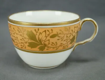 Buy Job Ridgway Pattern 313 Gold Floral & Apricot Bute Form Tea Cup C. 1808-1814 A • 62.73£
