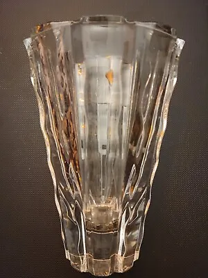 Buy Vintage Swedish Modern Art Glass Crystal Vase,  Orrefors Signed. • 94.65£