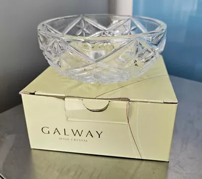 Buy Galway Lead Crystal Cut Glass Bowl 64006 Symphony 6   In Original Box NEW -GT17 • 9.99£