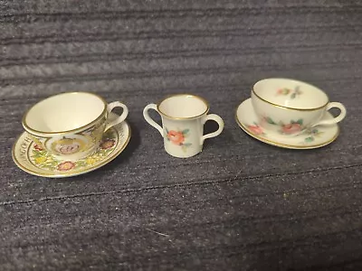 Buy Small Lot Of Spode Fine Bone China Miniature Cup Saucers • 9.99£