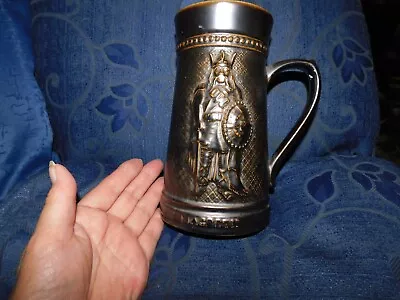 Buy Vintage Metal Lustre Lord Nelson Ware Pottery Large Tankard Macbeth For All Time • 24.50£