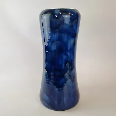 Buy Antique Large Royal Doulton Blue Glazed Stoneware Vase 36cm High • 139£