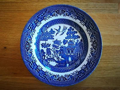 Buy Churchill China Plate, Willow Pattern, 170mm Diameter, See Photos • 0.99£