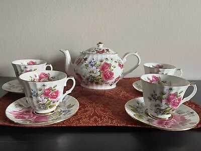 Buy Arthur Wood & Son Vintage China Teapot 6340 W/t 4 Duchess Cups/saucers Rare Htf  • 51.93£