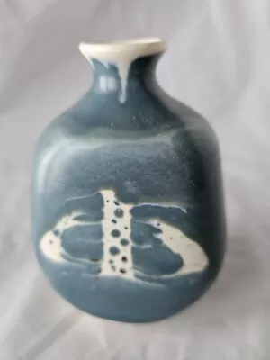 Buy Scottish Aviemore Studio Pottery Vase, Circa 1970’s, Retro Funky Design (d) • 22£