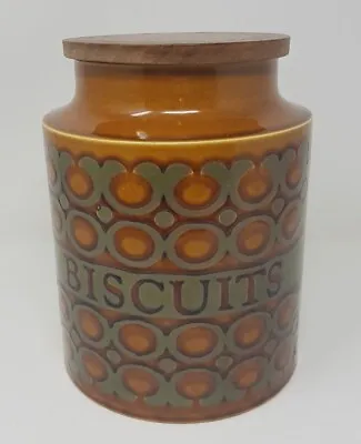 Buy Vintage Hornsea Pottery Bronte Biscuit Jar Barrel 1974, 8 Inches High  • 23.99£