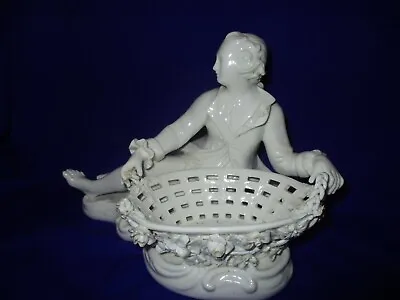 Buy Antique   Meissen Style , John Bevington Porcelain  Man With Basket Figural Bowl • 105£