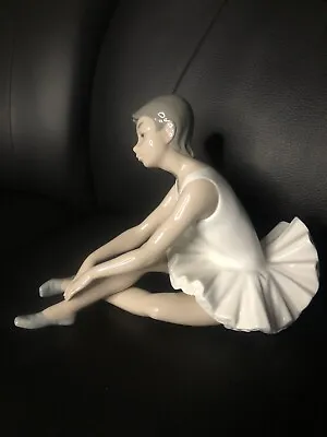 Buy Beautiful Retired NAO By Lladro Ballerina Stretching Figurine No 0151 Vgc • 25£
