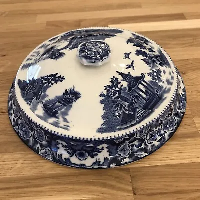 Buy Antique Willow Pattern Scene LID ONLY For Casserole/ Serving Dish • 4.99£