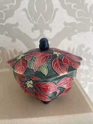 Buy Old Tupton Ware ~ Poinsettia ~ Covered Pot - Excellent Condition • 20£
