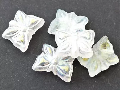 Buy 15mm Czech Pressed Glass Butterfly Beads/pendants - Pack Of 8 • 2.39£