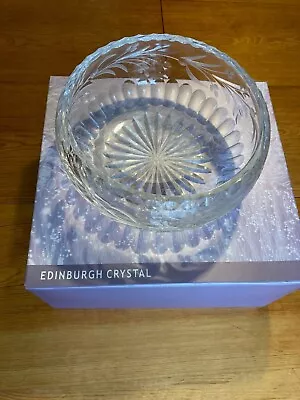 Buy Edinburgh Crystal Bowl. New With Box. Approx 20cm X 10cm • 10£