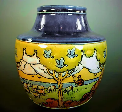 Buy Lovely Royal Doulton Hand Incised & Painted Vase • 185£