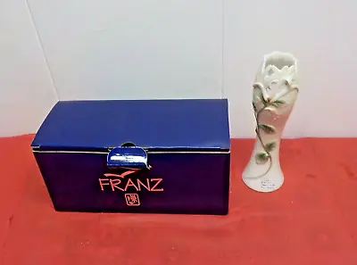 Buy Franz Porcelain Sculptured Small Flower Vase - 8 1/4 H New In BOX • 52.50£