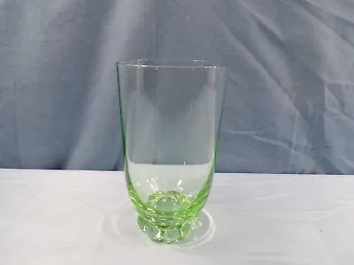 Buy Green Vaseline Glass Candlewick Tumbler Imperial?? • 7.06£