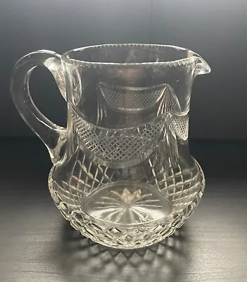 Buy Beautiful Vintage Crystal Cut Glass Water Jug.  Beautiful Shape And Pattern. VGC • 20£