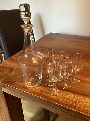 Buy Vintage Sherry Decanter And Glasses • 25£