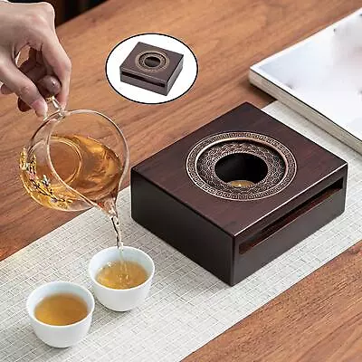 Buy Bamboo Tea Warmer Candle Heating Holder Thermostat Wine Temperature Base Teapot • 11.60£