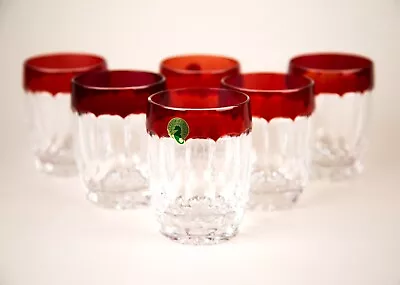 Buy Waterford Simply Red Double Old Fashioned Glasses Set Of 6 Crystal Barware • 670.77£