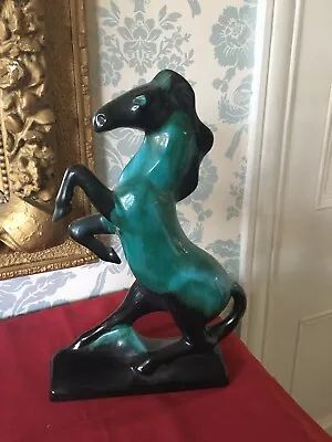 Buy Large Blue Mountain Pottery Rearing Horse Ornament/figure • 10£