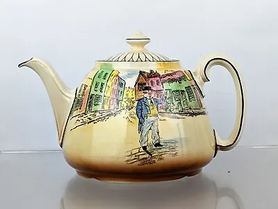 Buy Antique Royal Doulton Dickens Series Ware Pottery China Teapot Captain Cuttle • 28.95£
